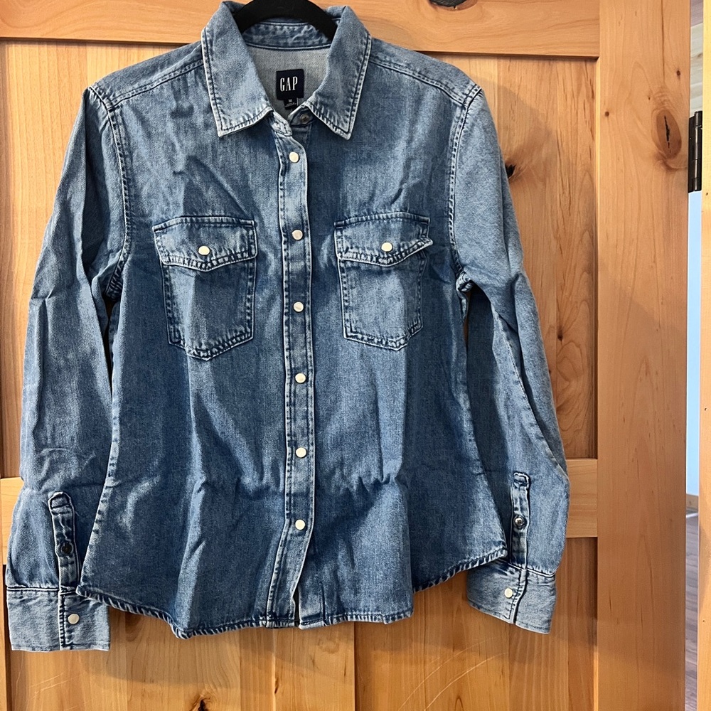 GAP Denim Button-Up Shirt